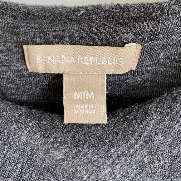 Asymmetrical Grey Sweater Dress with Ruching - Picture 3 of 7